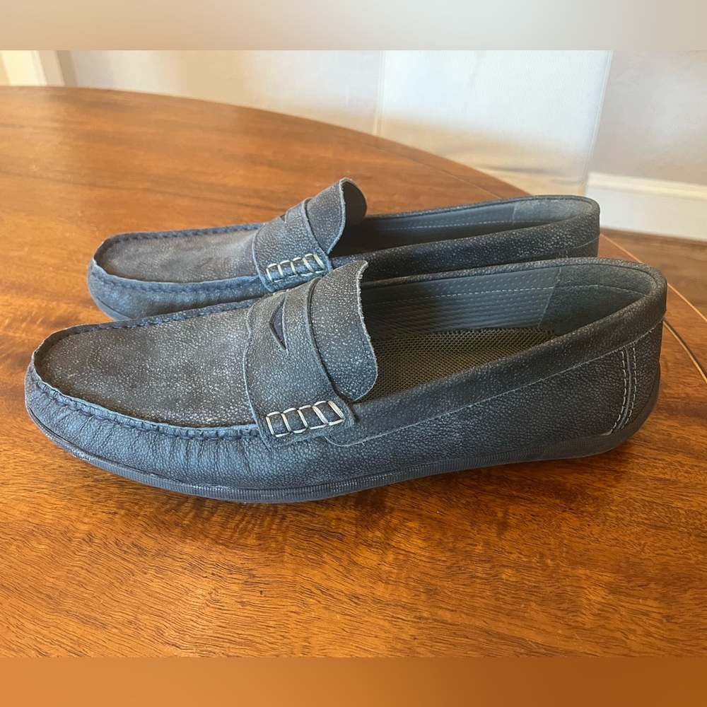 Johnnie-0 Mox Loafer Shoe Driving Moccasin Gray Men's Size 11.5